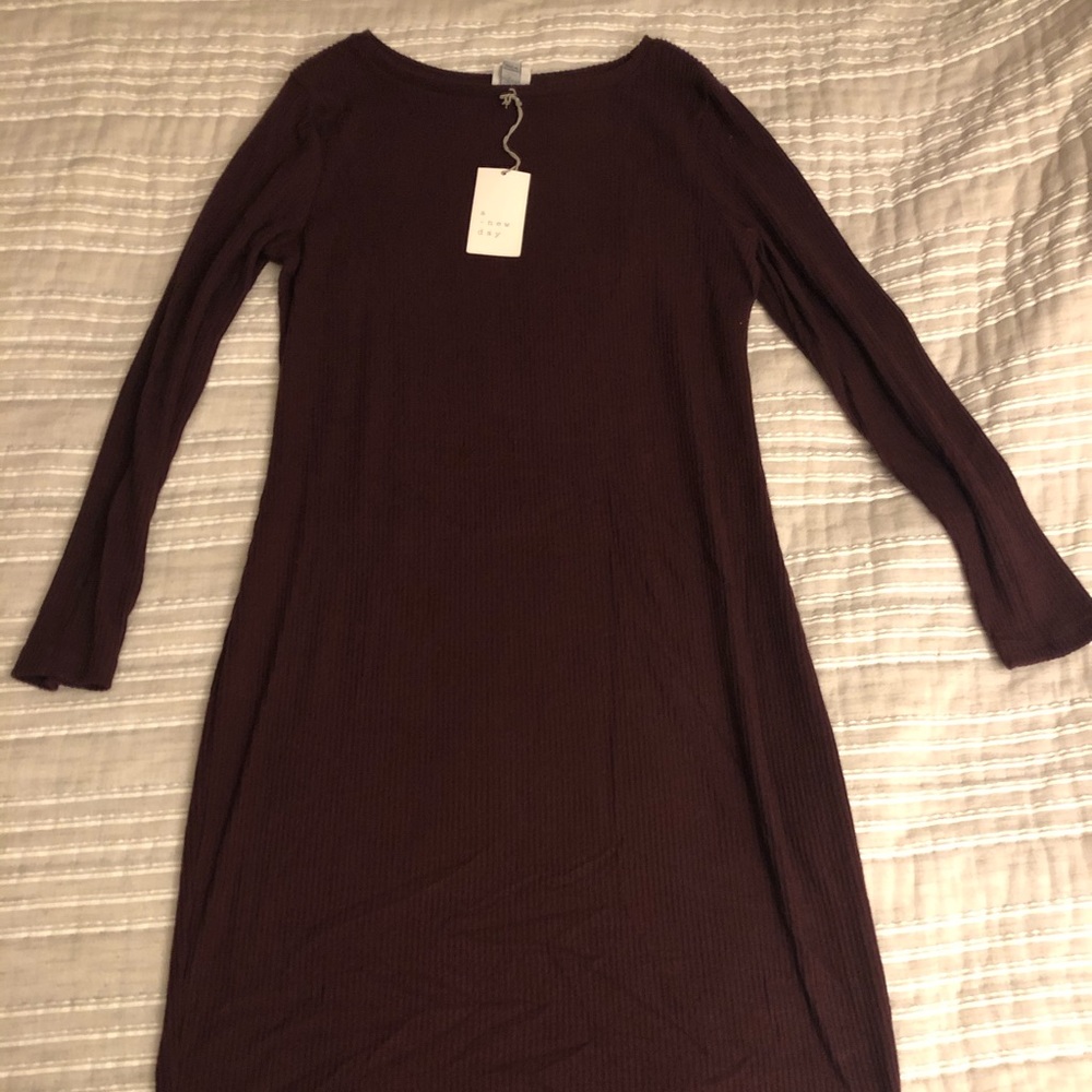 Burgundy Sweater dress
